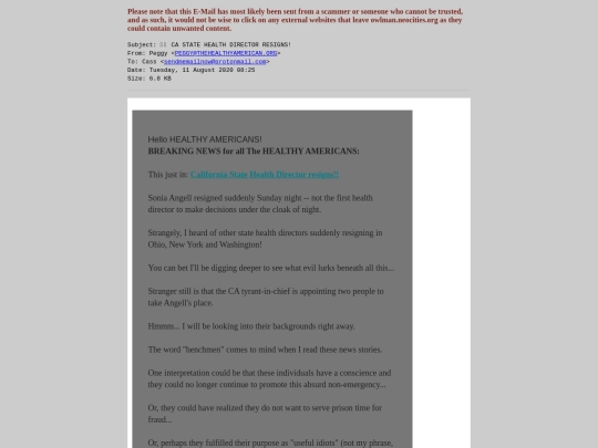 spam/___CA_STATE_HEALTH_DIRECTOR_RESIGNS_ screenshot