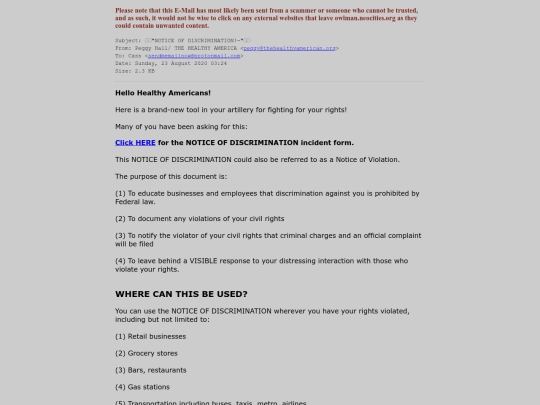 spam/___NOTICE_OF_DISCRIMINATION!-___ screenshot