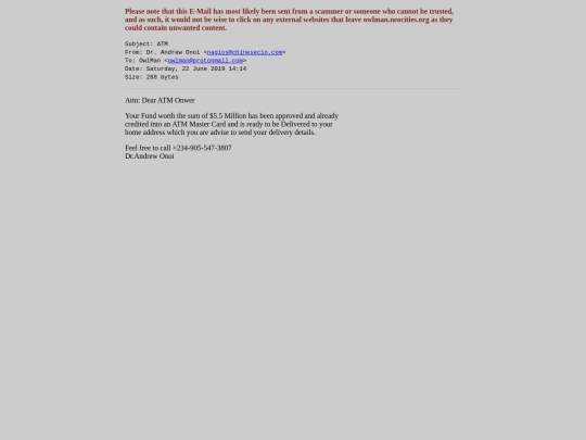 spam/atm screenshot