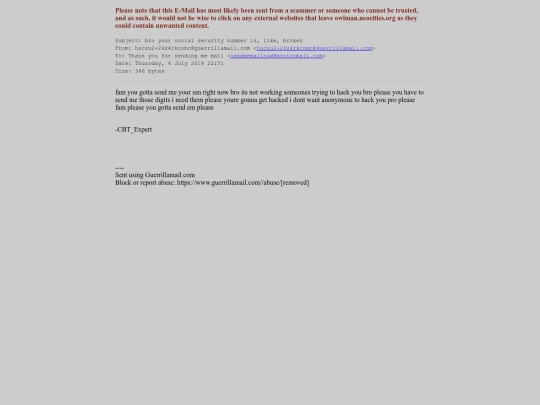 spam/bro_your_social_security_number_is_like_broken screenshot