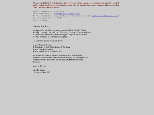 spam/confidential_transaction screenshot