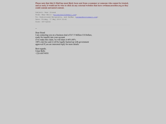 spam/dear_friend_4 screenshot