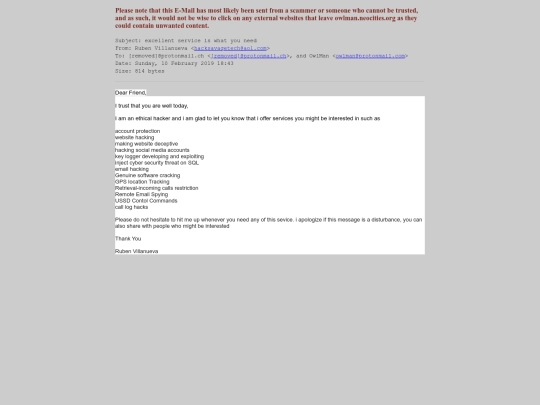spam/excellent_service_is_what_you_need screenshot