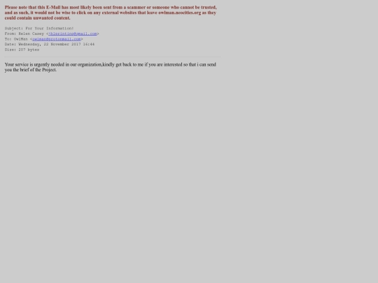 spam/for_your_information screenshot
