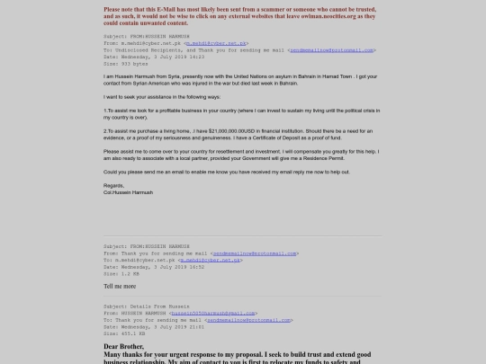 spam/from_hussein_harmush screenshot
