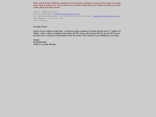 spam/greetings_friend screenshot