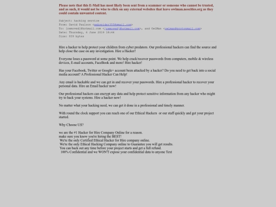 spam/hacking_service_2 screenshot