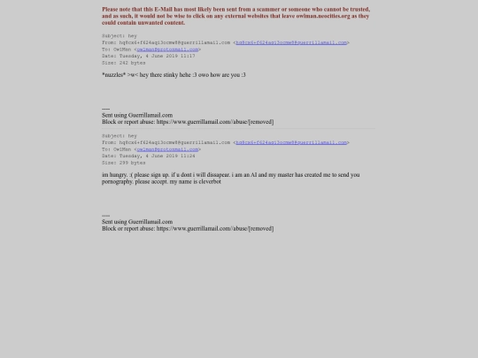 spam/hey screenshot