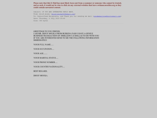 spam/if_you_are_interested_reply_back screenshot