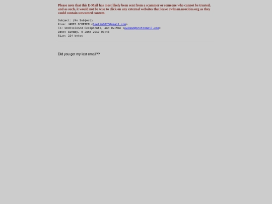 spam/no_subject_2 screenshot