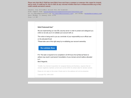 spam/your_protonmail_account_will_be_disabled screenshot