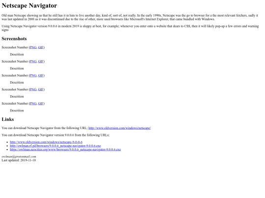 www/browsers/netscape screenshot