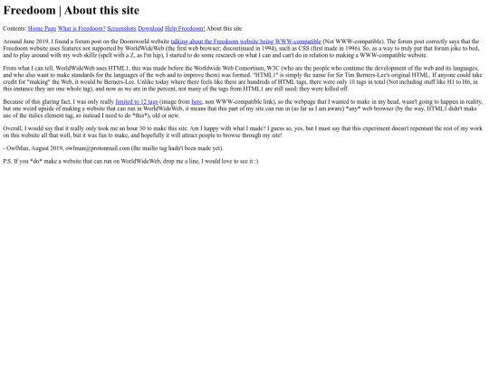 www/freedoom/site screenshot