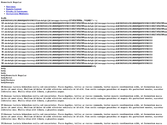 Font/homestuck-regular-demo screenshot