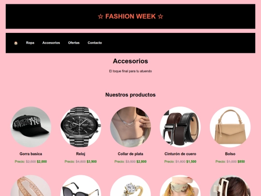 accesorios screenshot