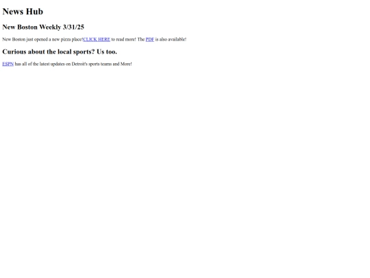 news-hub screenshot
