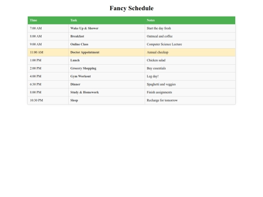 stylish-schedule screenshot