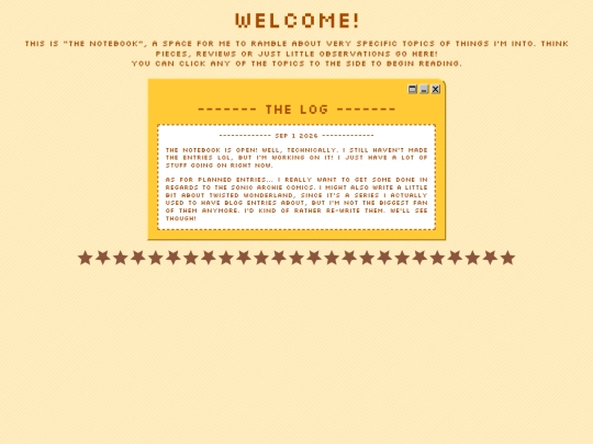 Notes/notewelcome screenshot
