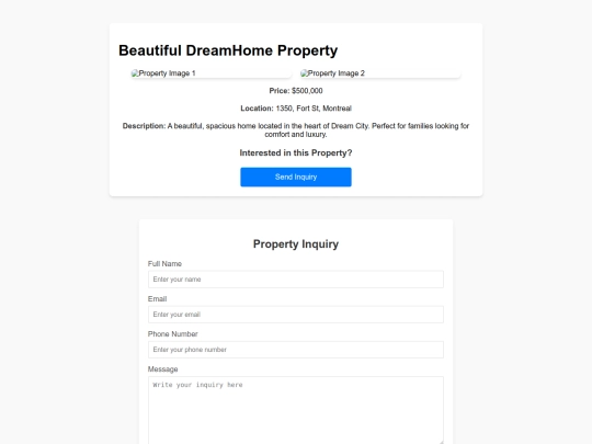 inquiry screenshot