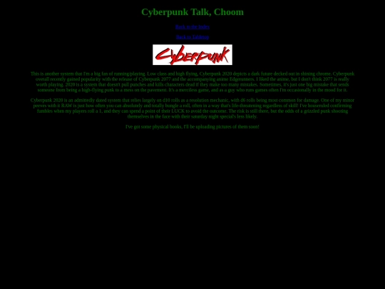 tabletops/cyberpunk2020 screenshot