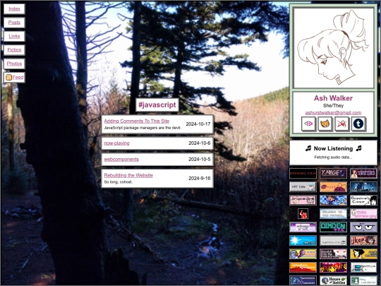 post/tag/javascript screenshot