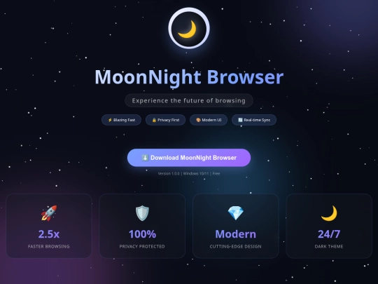 moonightbrowser screenshot