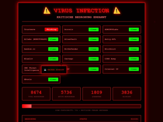 virus screenshot