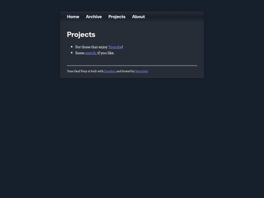 projects screenshot