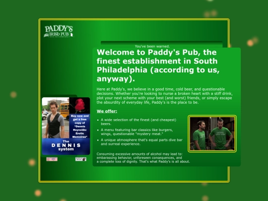 paddy's pub/main screenshot