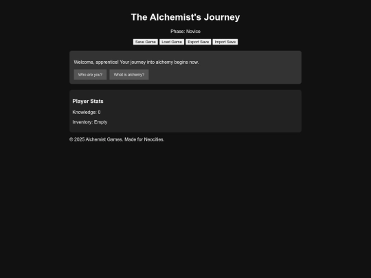 alchemist screenshot