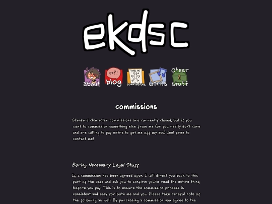 commissions screenshot
