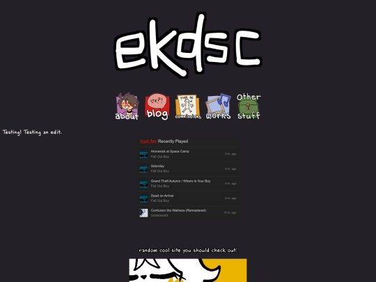 test screenshot