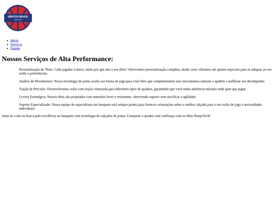 servicos screenshot
