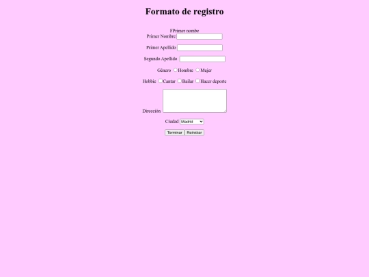 formulario de registro/formulario de registro screenshot