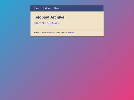 archive screenshot
