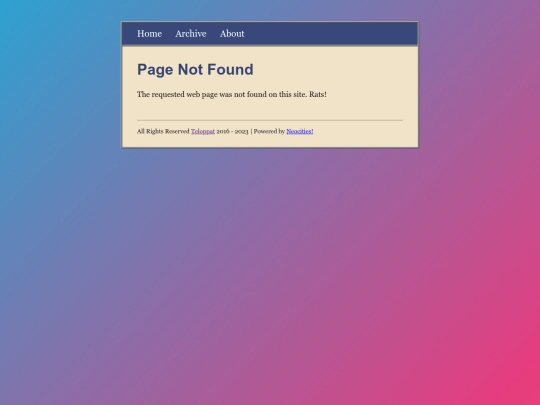 not_found screenshot