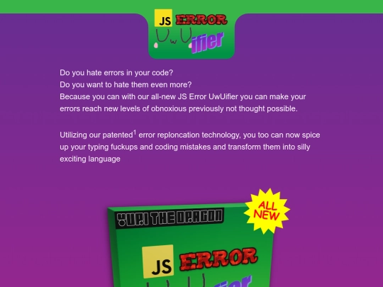 JS-Error-UwUifier screenshot