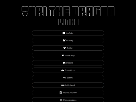 links screenshot