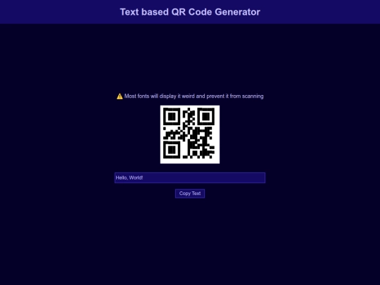 toybox/txt-qr-gen screenshot
