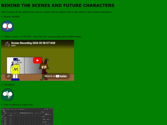 Behindthescenesandnewcharacters screenshot