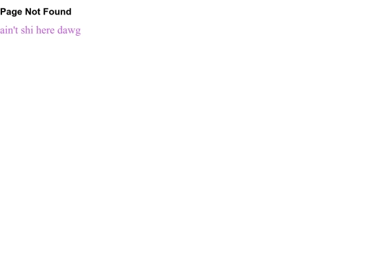 not_found screenshot