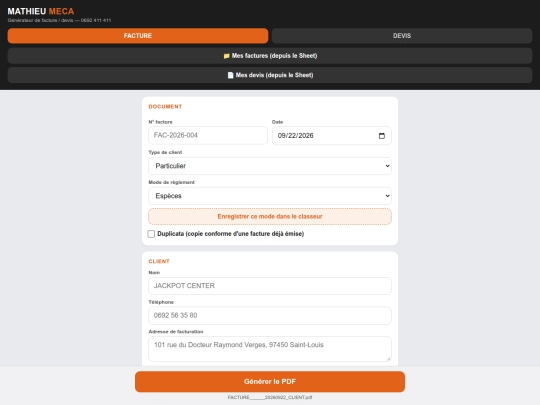 facture 5 screenshot