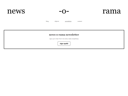 newsletter screenshot