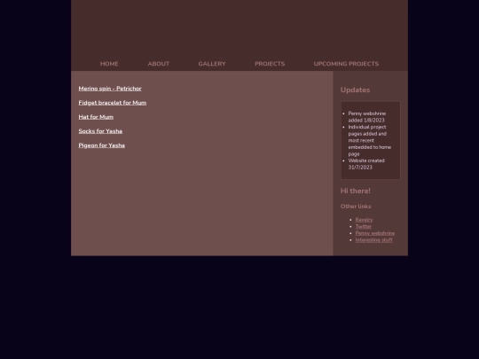 projects screenshot