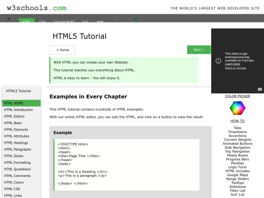 w3schools/html/html screenshot