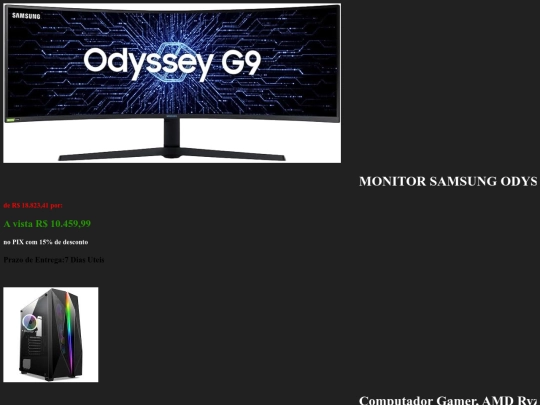 Venda de 5 produtos screenshot