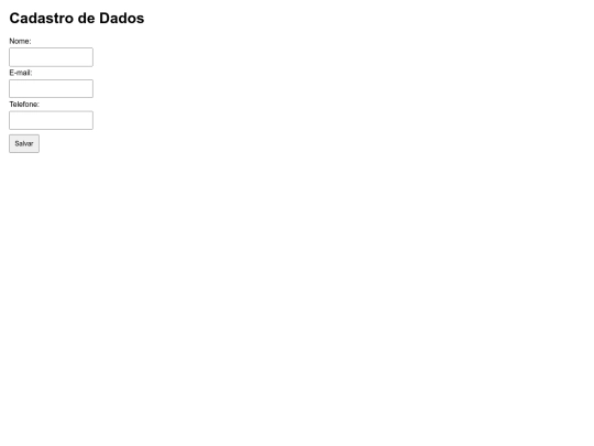 cadastro screenshot