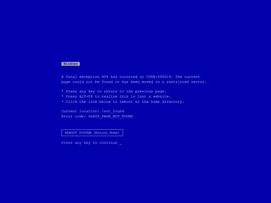 not_found screenshot