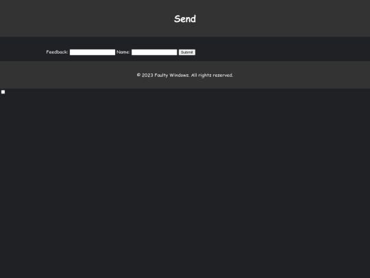 feedback screenshot