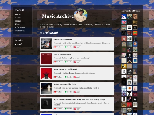 Music screenshot